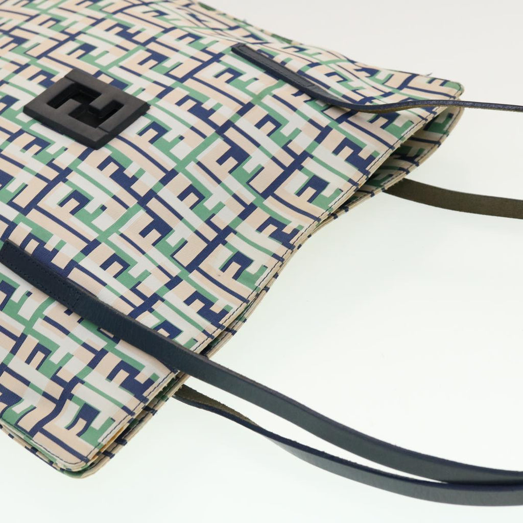 FENDI Zucca Canvas Tote Bag Green yk6886B