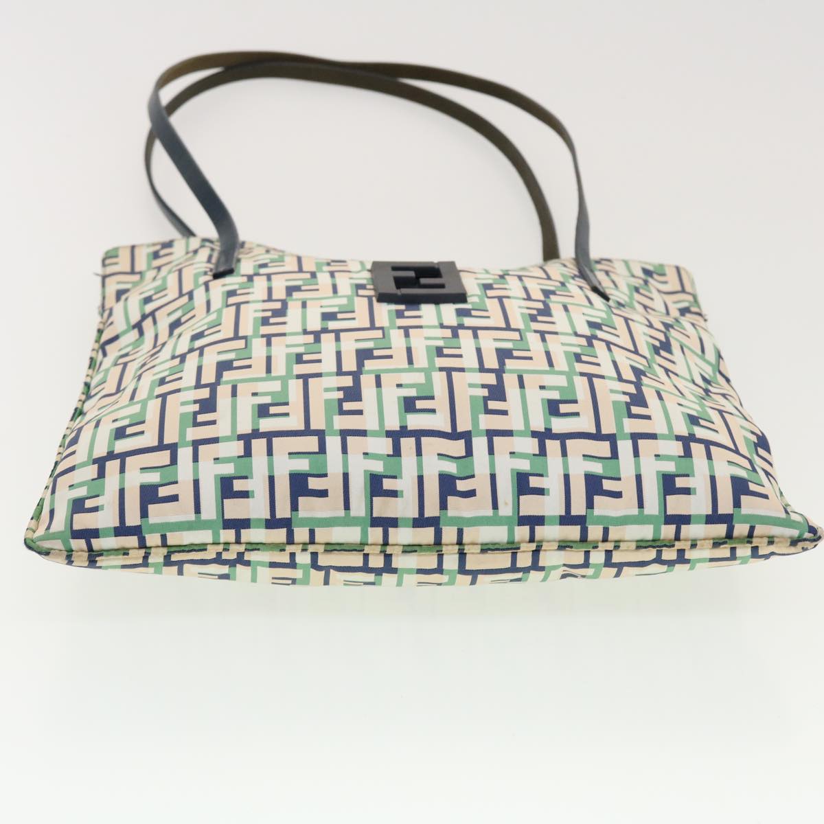 FENDI Zucca Canvas Tote Bag Green yk6886B