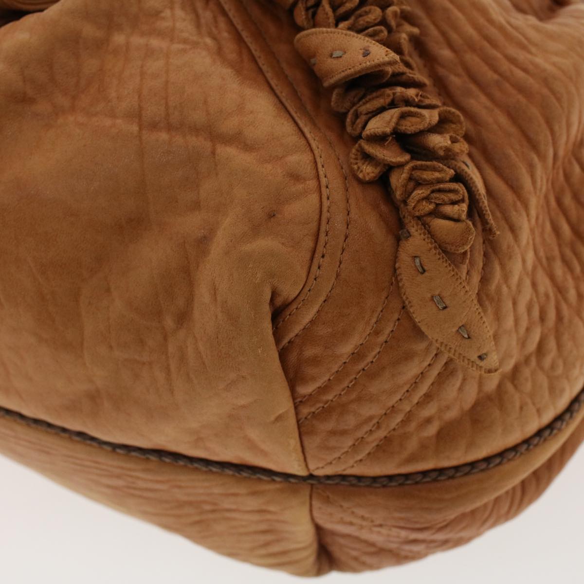 FENDI Spy Bag Hand Bag Leather Brown 2305/8BR511/UN2/068 yk6891B