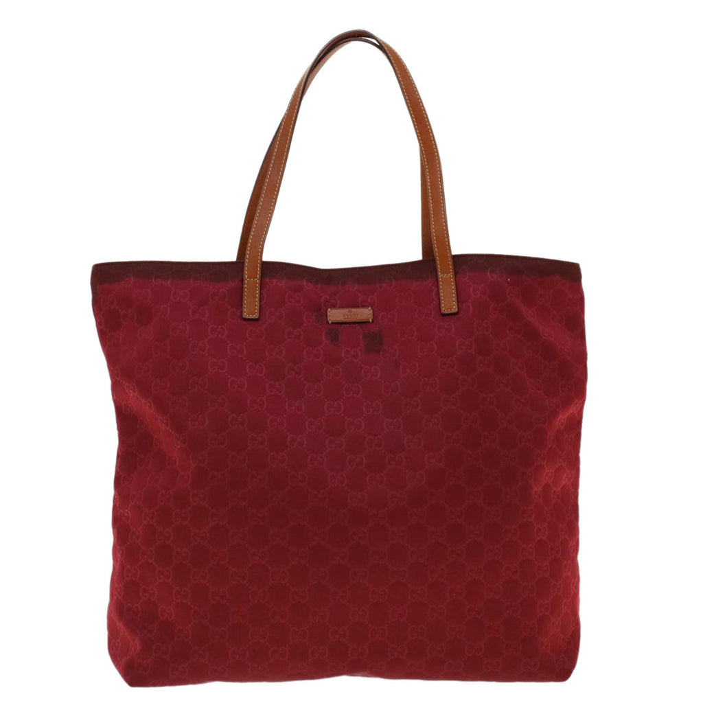 GUCCI GG Canvas Tote Bag Red 295252 yk6894B