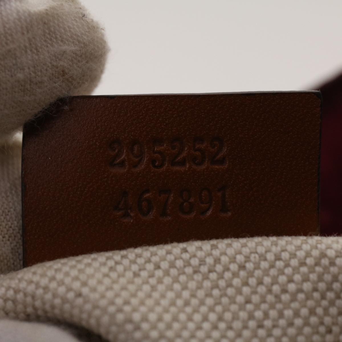 GUCCI GG Canvas Tote Bag Red 295252 yk6894B