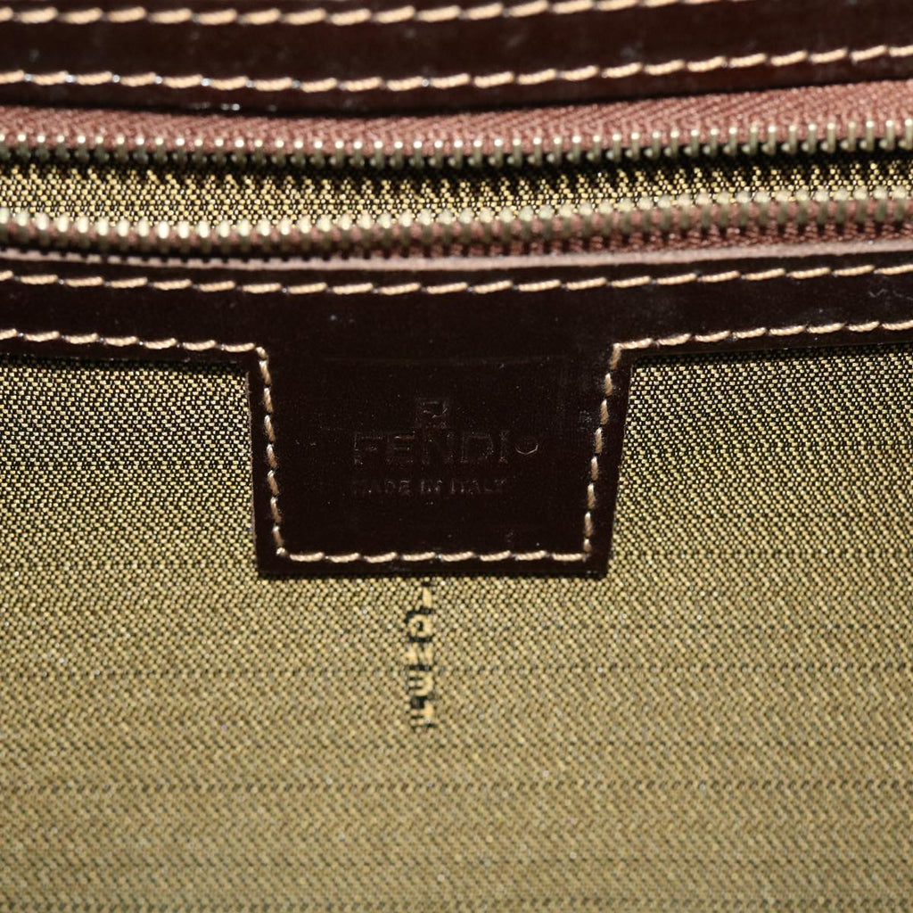 FENDI Zucca Canvas Gamaguchi Shoulder Bag Black Brown 83153430981 yk6898B