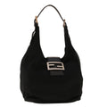 FENDI Mamma Baguette Shoulder Bag Nylon Black 2321.26686.009 yk6907B