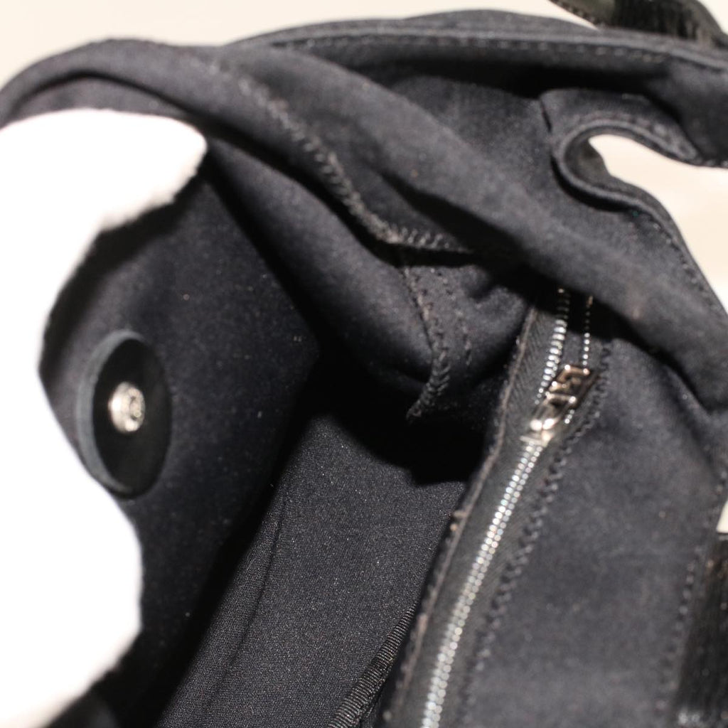 FENDI Mamma Baguette Shoulder Bag Nylon Black 2321.26686.009 yk6907B