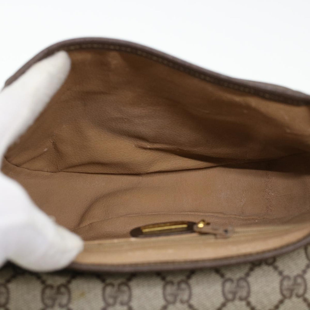 GUCCI GG Canvas Turn Lock Shoulder Bag PVC Leather Beige 001.29.0930 yk6942
