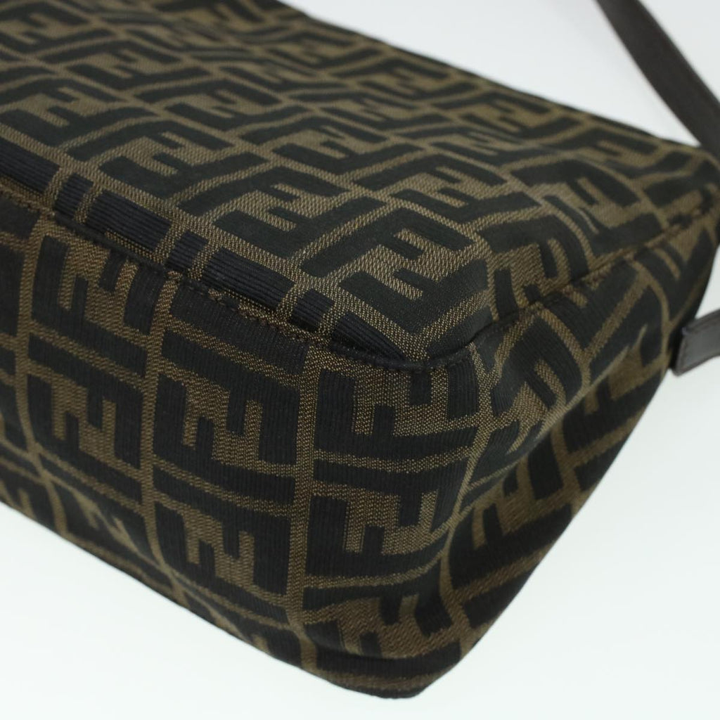 FENDI Zucca Canvas Mamma Baguette Shoulder Bag Brown 2308-26325 yk6943