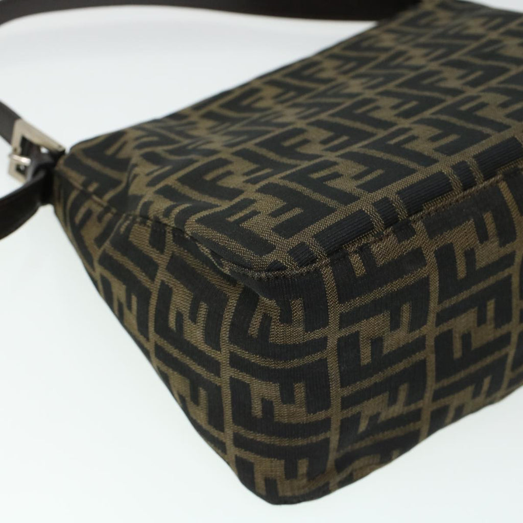 FENDI Zucca Canvas Mamma Baguette Shoulder Bag Brown 2308-26325 yk6943