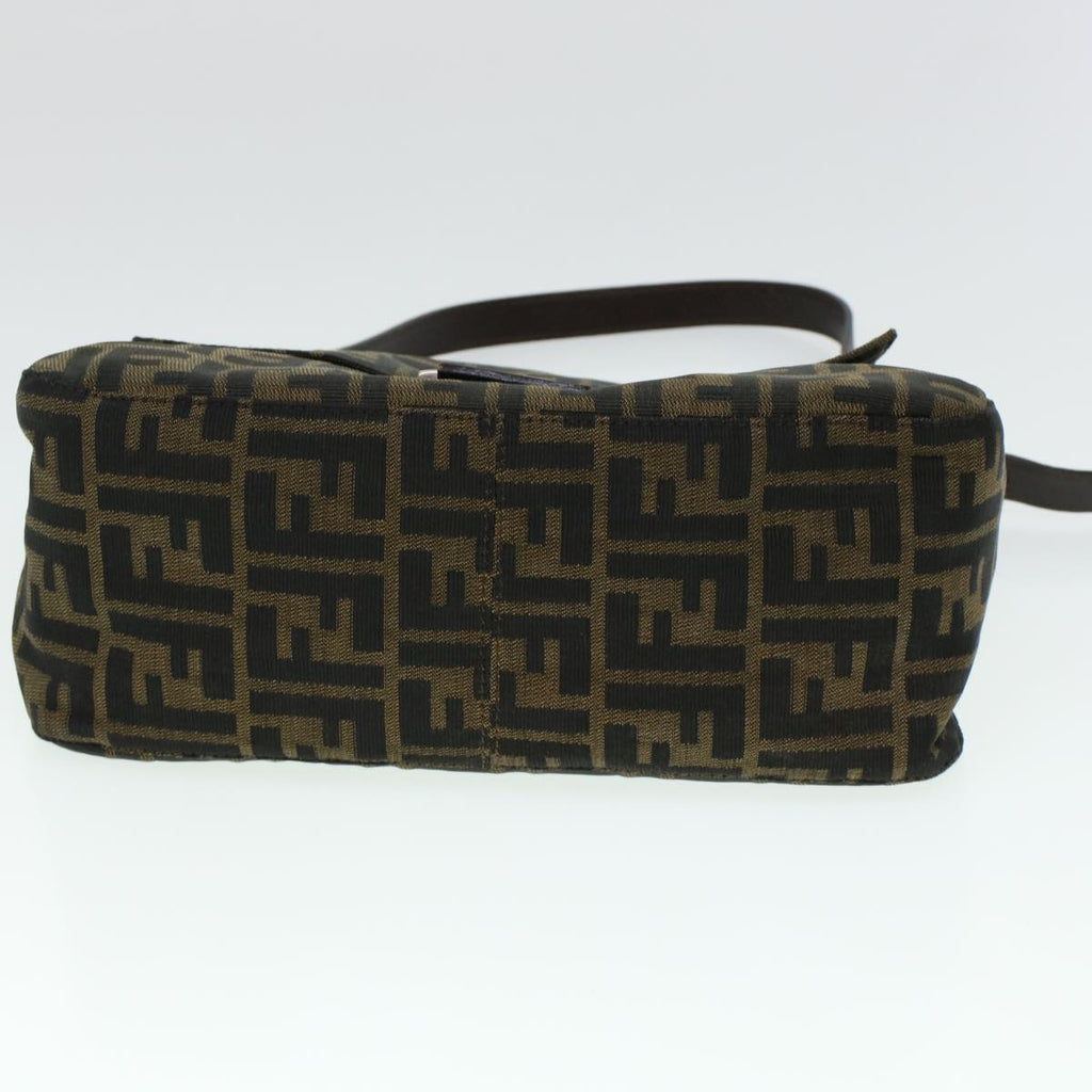 FENDI Zucca Canvas Mamma Baguette Shoulder Bag Brown 2308-26325 yk6943