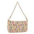 FENDI Zucchino Canvas Chain Accessory Pouch Multicolor yk6972