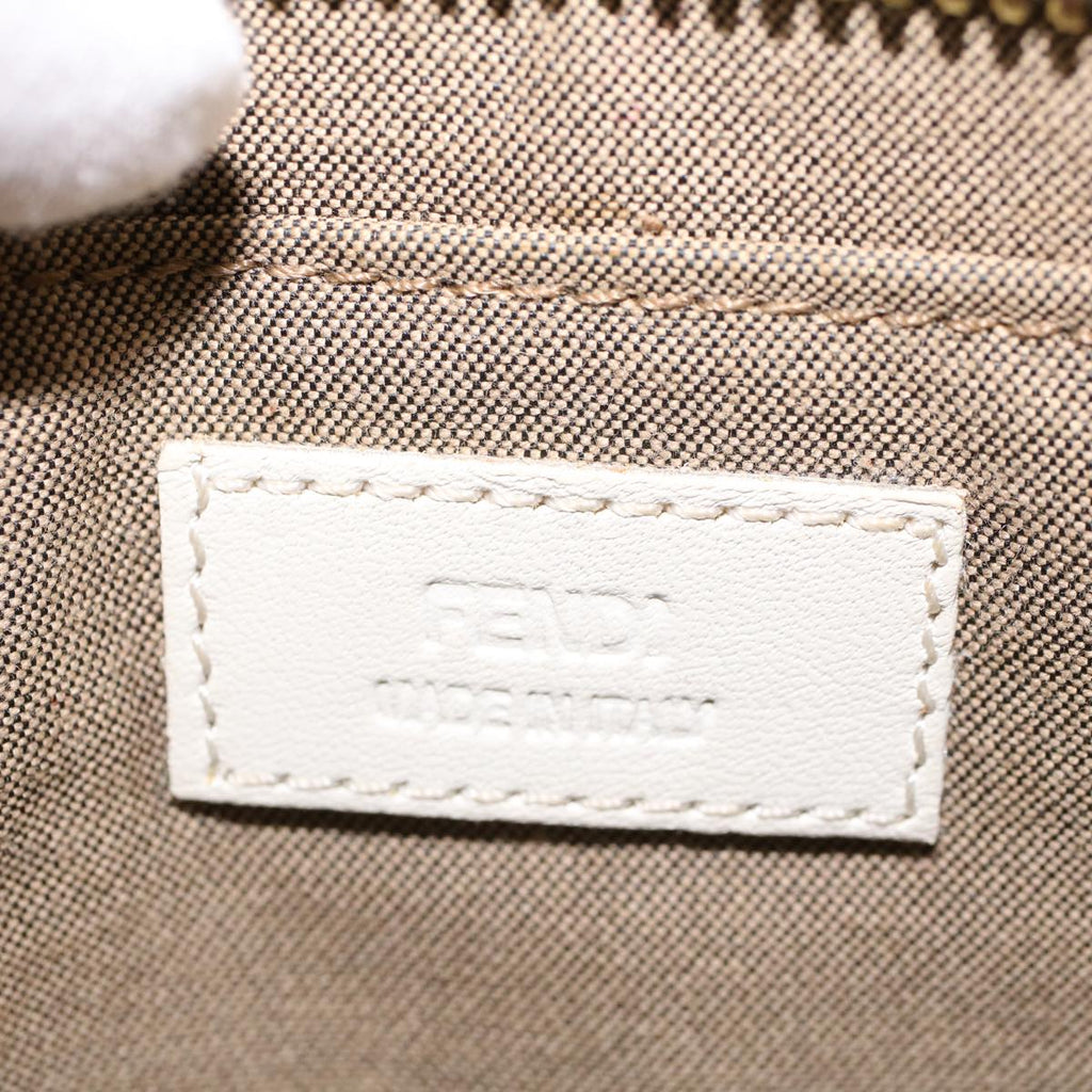 FENDI Zucchino Canvas Chain Accessory Pouch Multicolor yk6972