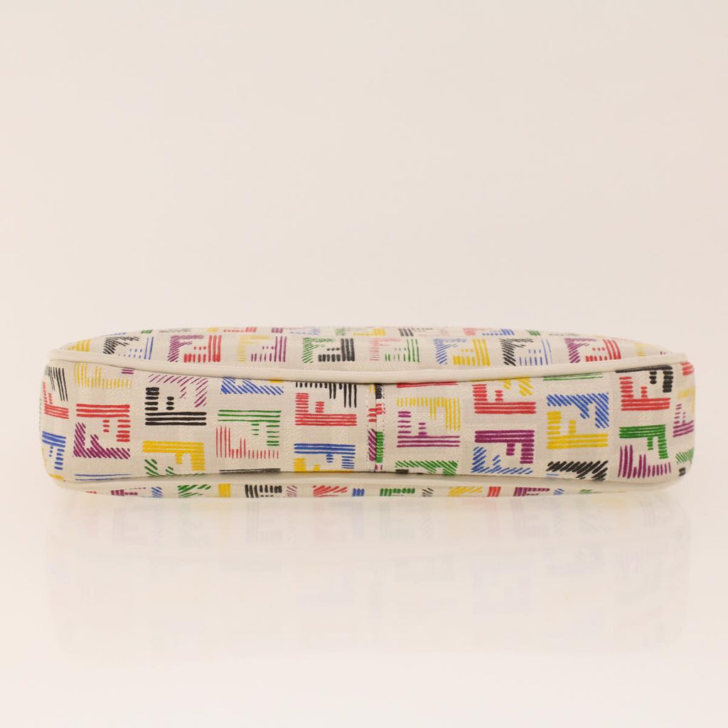FENDI Zucchino Canvas Chain Accessory Pouch Multicolor yk6972