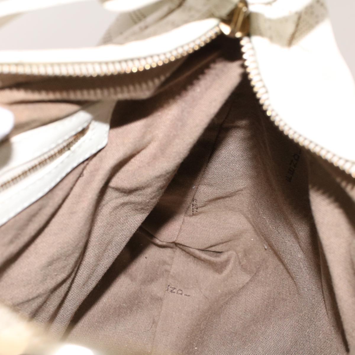FENDI Punching Shoulder Bag Leather White 2241-8BR448-RM7-068 yk7008B