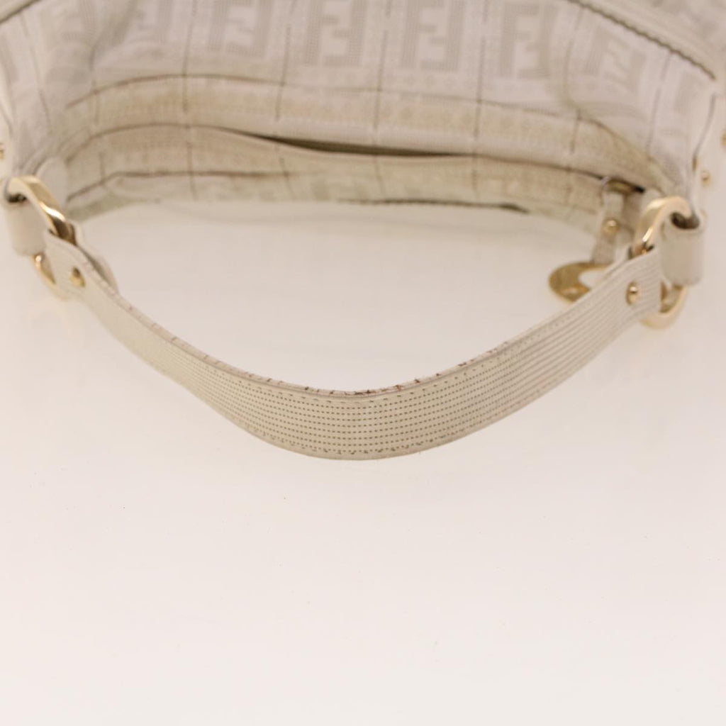 FENDI Punching Shoulder Bag Leather White 2241-8BR448-RM7-068 yk7008B