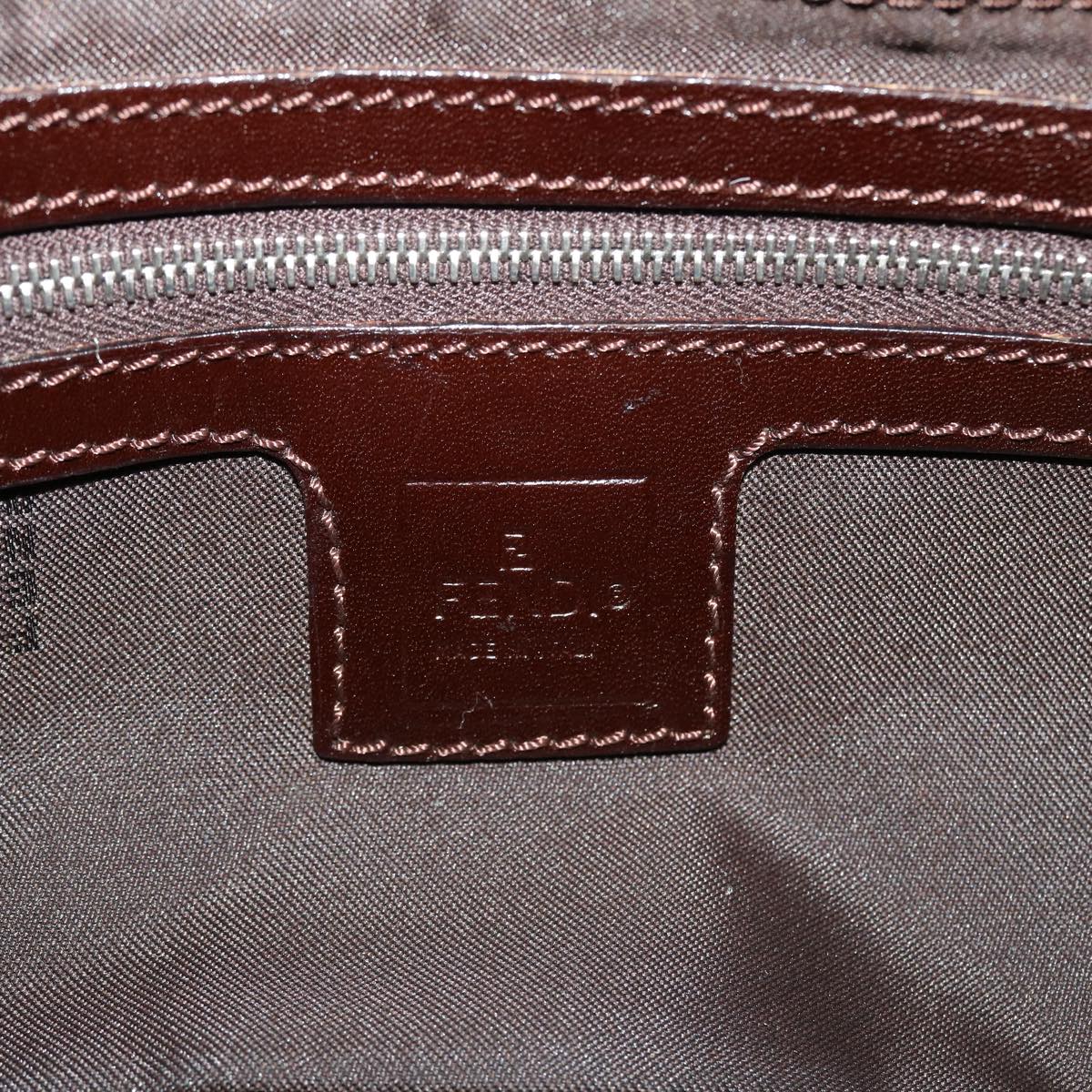FENDI Zucca Canvas Mamma Baguette Shoulder Bag Brown 2305.26725.008 yk7016B