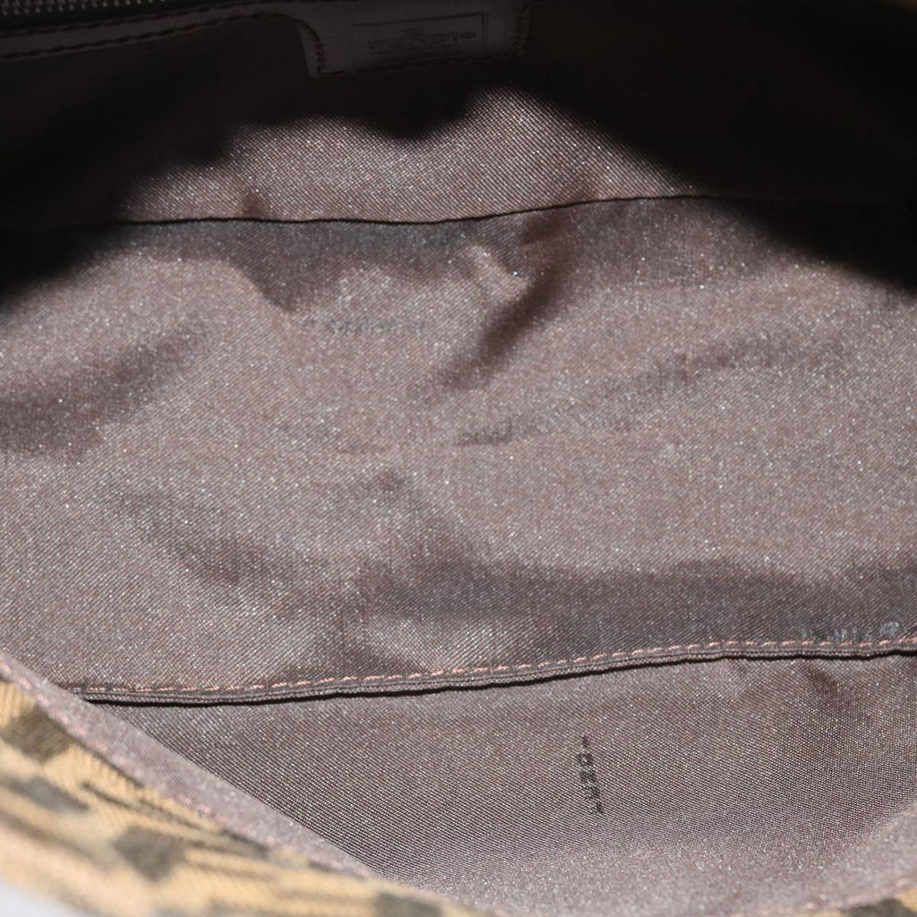 FENDI Zucca Canvas Mamma Baguette Shoulder Bag Brown 2305.26725.008 yk7016B