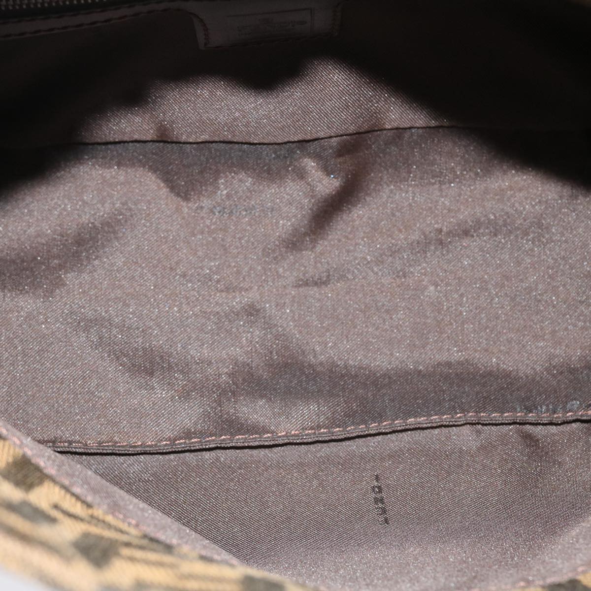 FENDI Zucca Canvas Mamma Baguette Shoulder Bag Brown 2305.26725.008 yk7016B