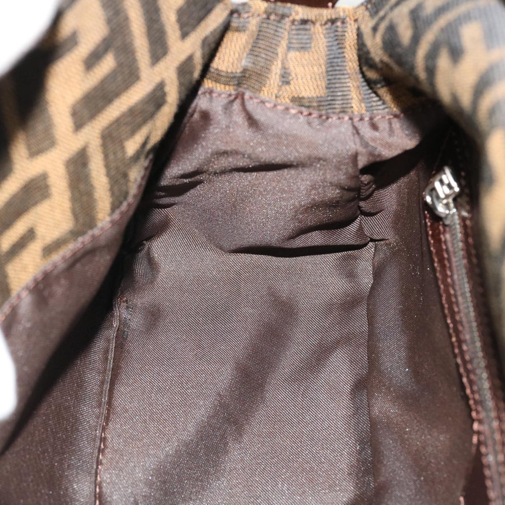 FENDI Zucca Canvas Mamma Baguette Shoulder Bag Brown 2305.26725.008 yk7016B