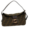 FENDI Zucca Canvas Mamma Baguette Shoulder Bag Brown 2305.26725.008 yk7016B