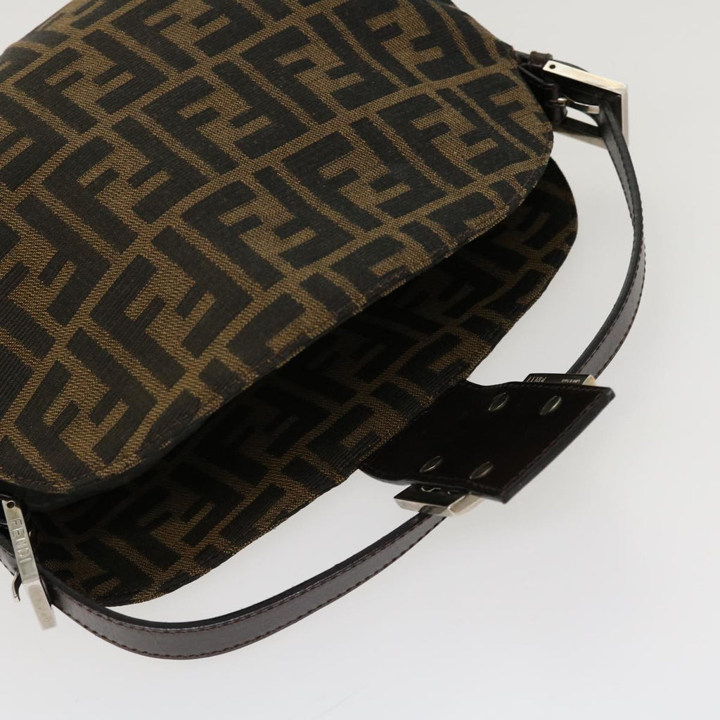 FENDI Zucca Canvas Mamma Baguette Shoulder Bag Brown 2305.26725.008 yk7016B