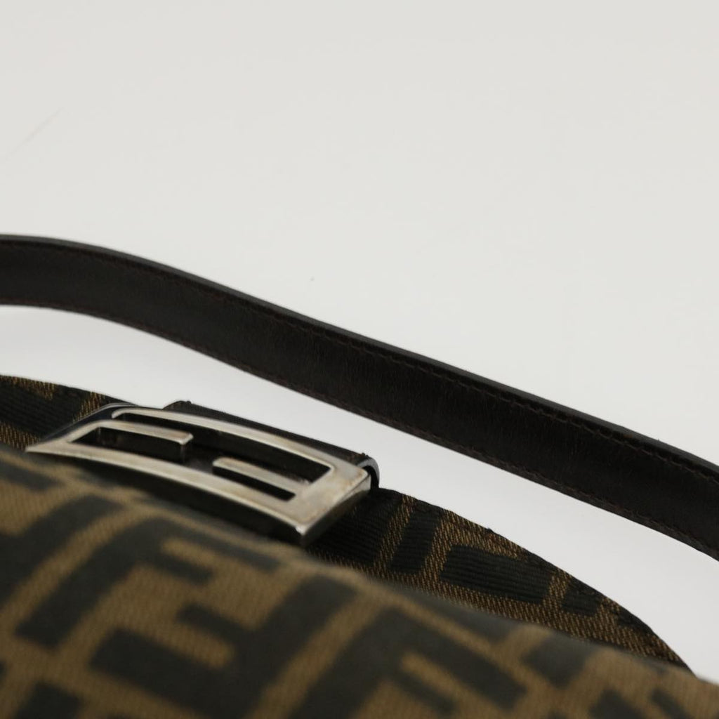 FENDI Zucca Canvas Mamma Baguette Shoulder Bag Brown 2305.26725.008 yk7016B