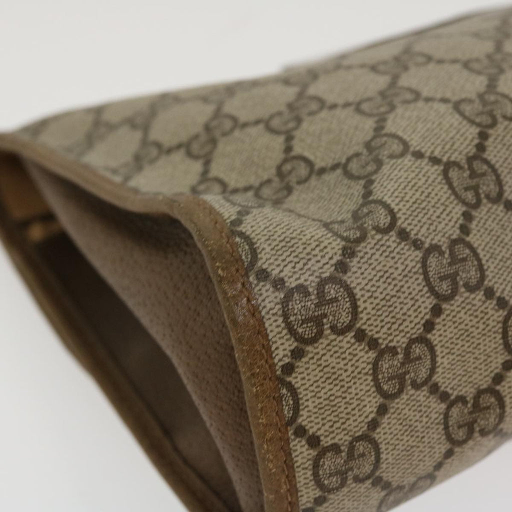 GUCCI GG Canvas Web Sherry Line Clutch Bag Beige Red 89.01.031 yk7021B