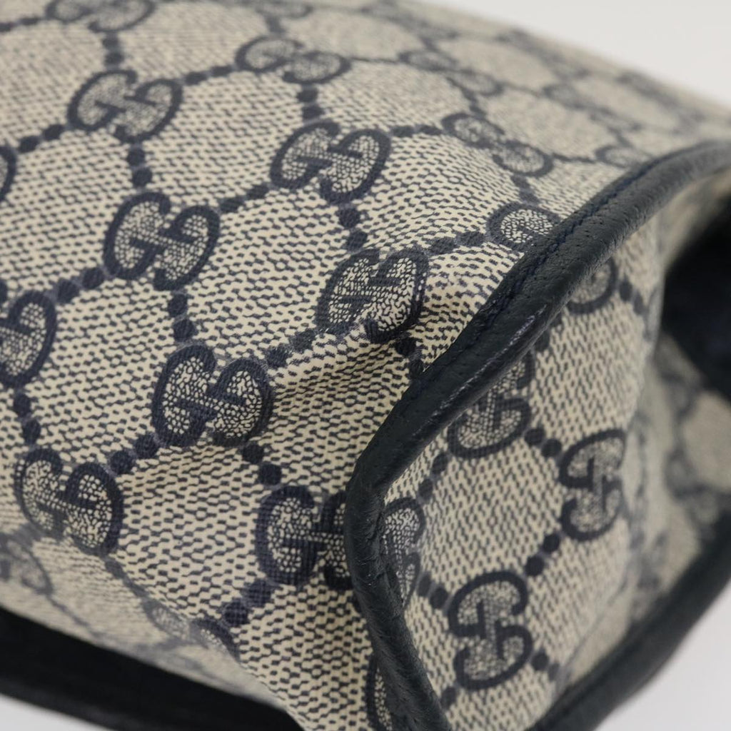 GUCCI GG Canvas Sherry Line Clutch Bag Gray Red Navy 014.122 yk7022B