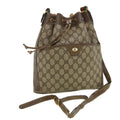 GUCCI GG Canvas Web Sherry Line Shoulder Bag Beige Red 41.02.033 yk7043B