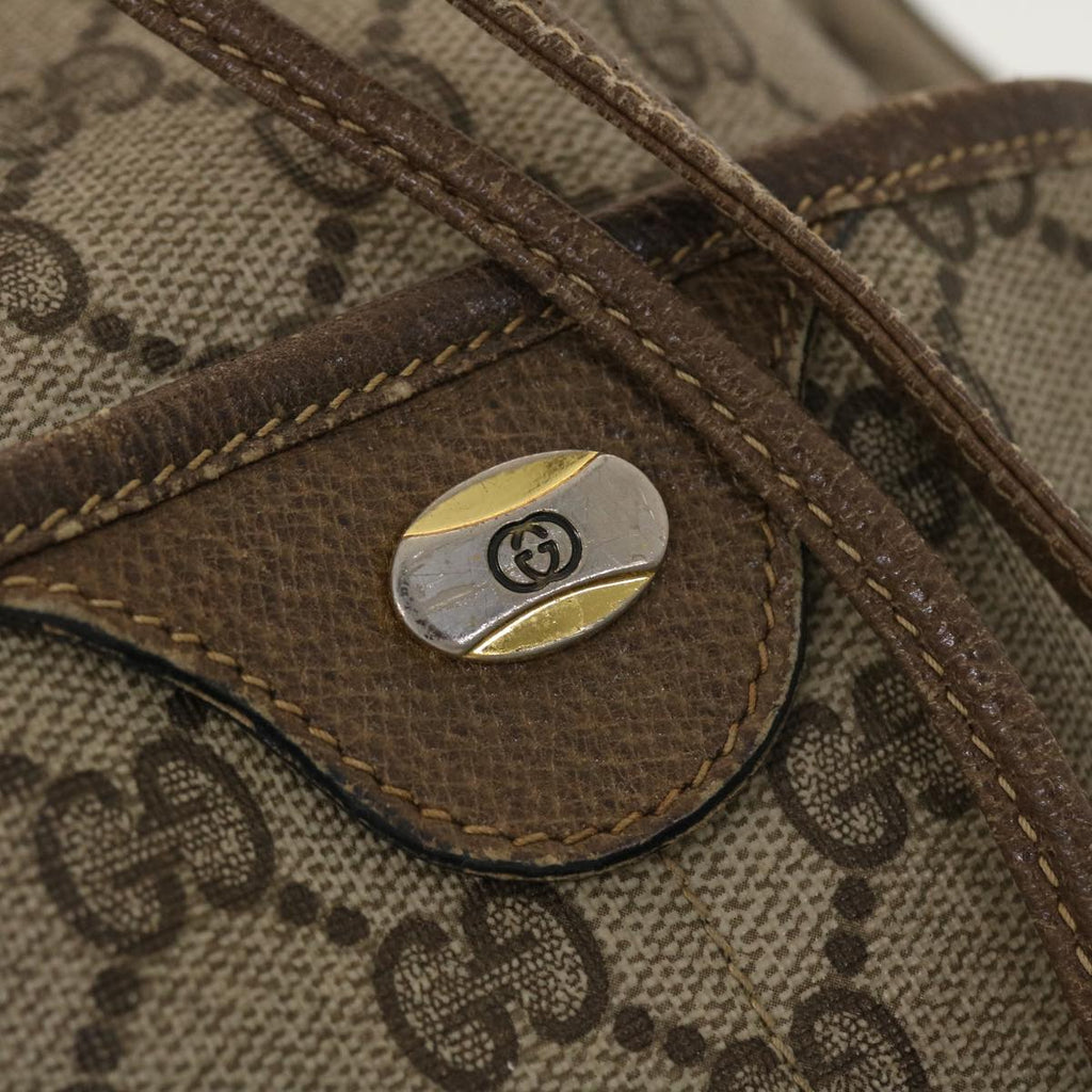 GUCCI GG Canvas Web Sherry Line Shoulder Bag Beige Red 41.02.033 yk7043B