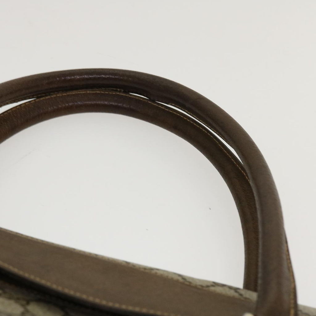 GUCCI GG Canvas Hand Bag PVC Leather Beige yk7052B