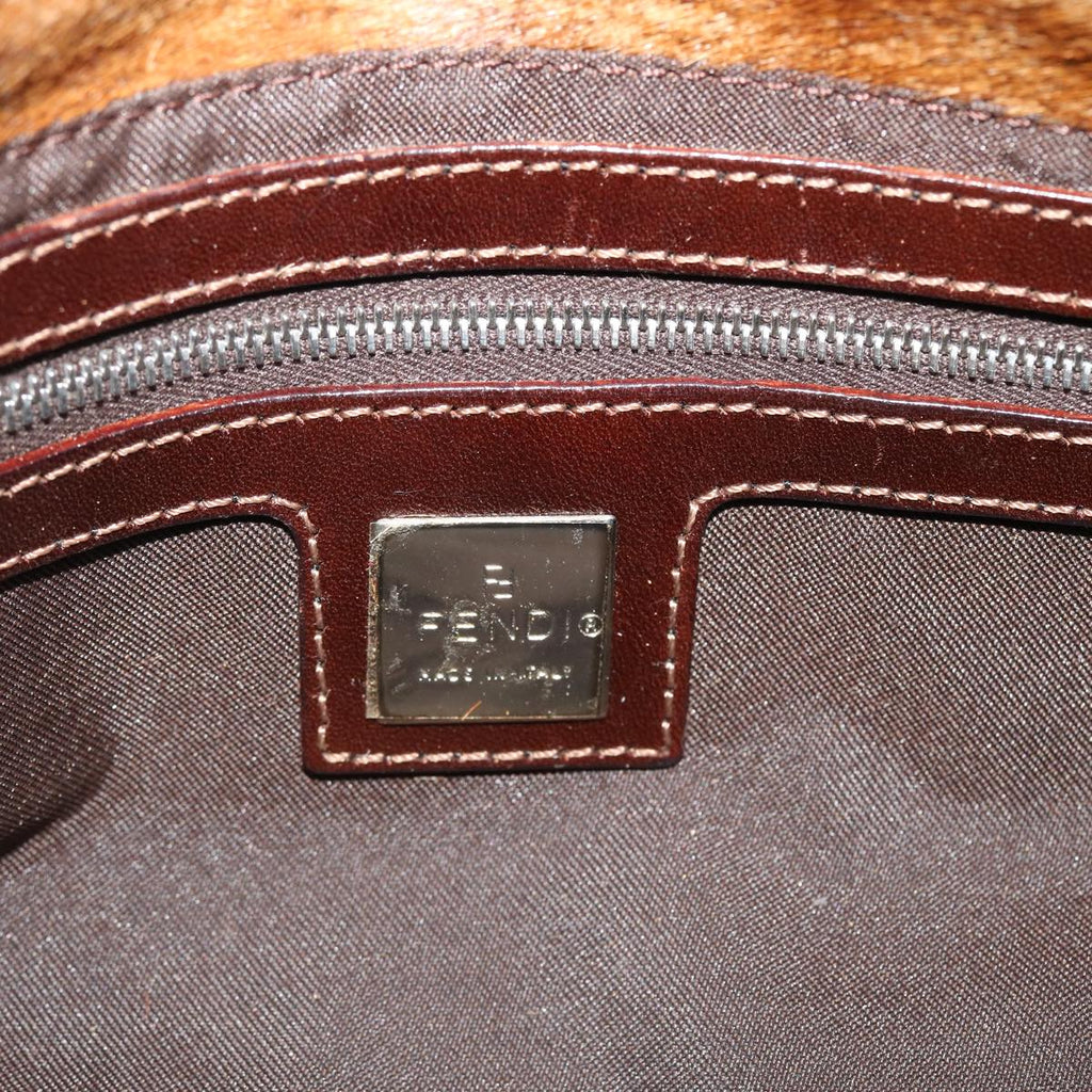FENDI Mamma Baguette Shoulder Bag Harako leather Brown 2370/26424 yk7072B