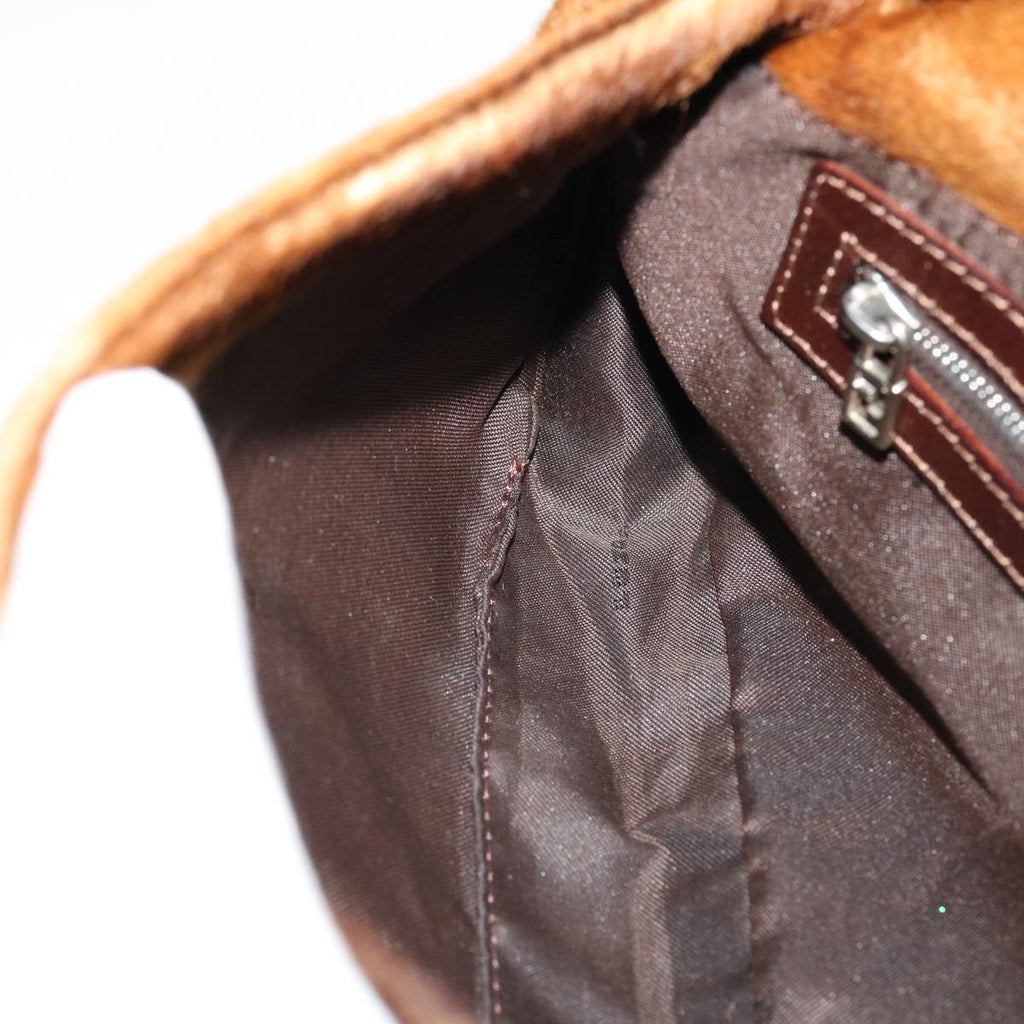 FENDI Mamma Baguette Shoulder Bag Harako leather Brown 2370/26424 yk7072B