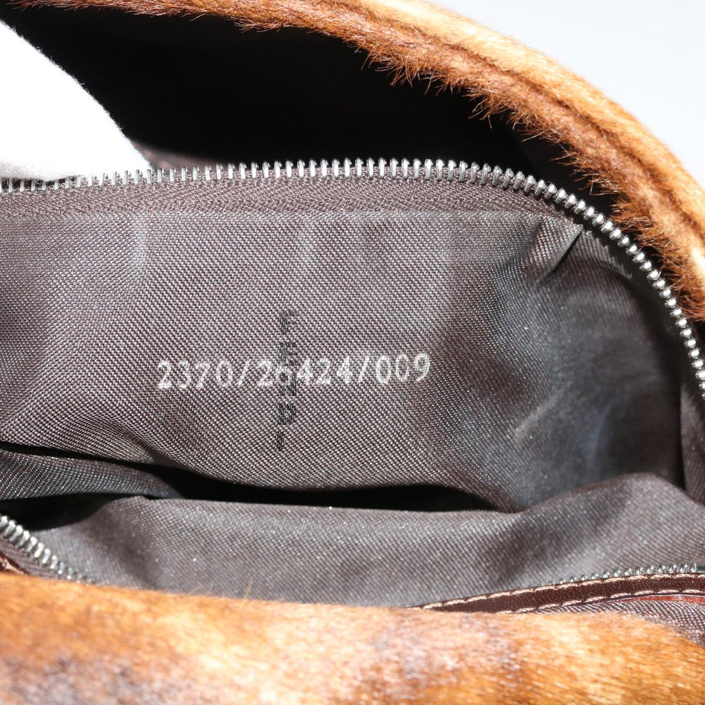 FENDI Mamma Baguette Shoulder Bag Harako leather Brown 2370/26424 yk7072B