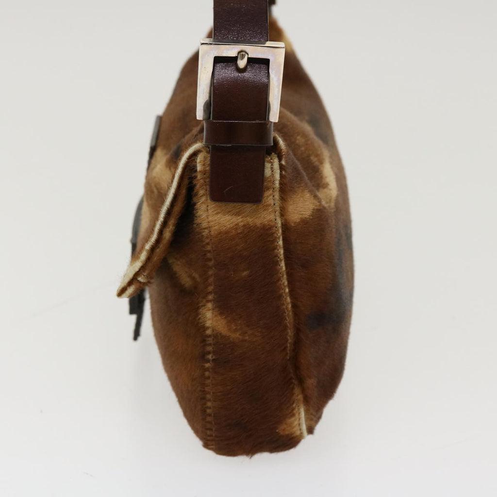 FENDI Mamma Baguette Shoulder Bag Harako leather Brown 2370/26424 yk7072B