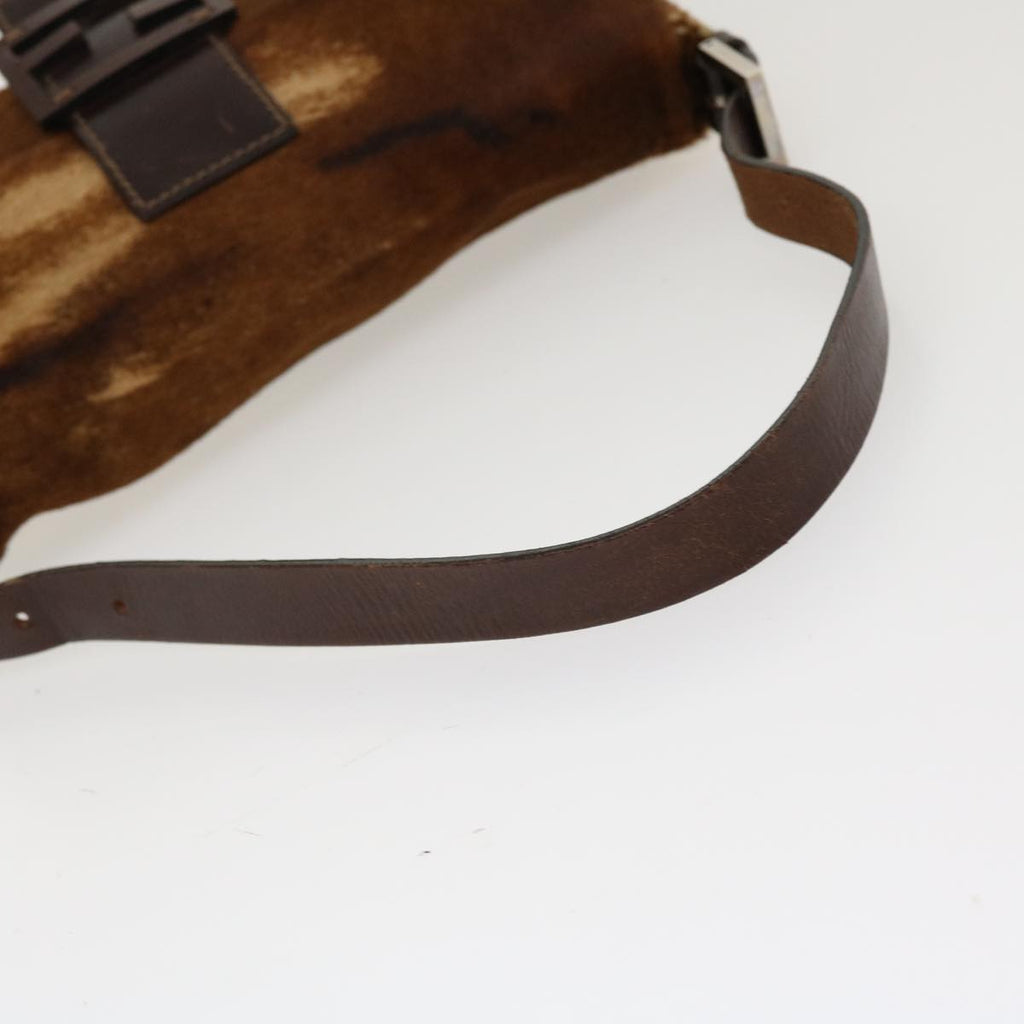 FENDI Mamma Baguette Shoulder Bag Harako leather Brown 2370/26424 yk7072B
