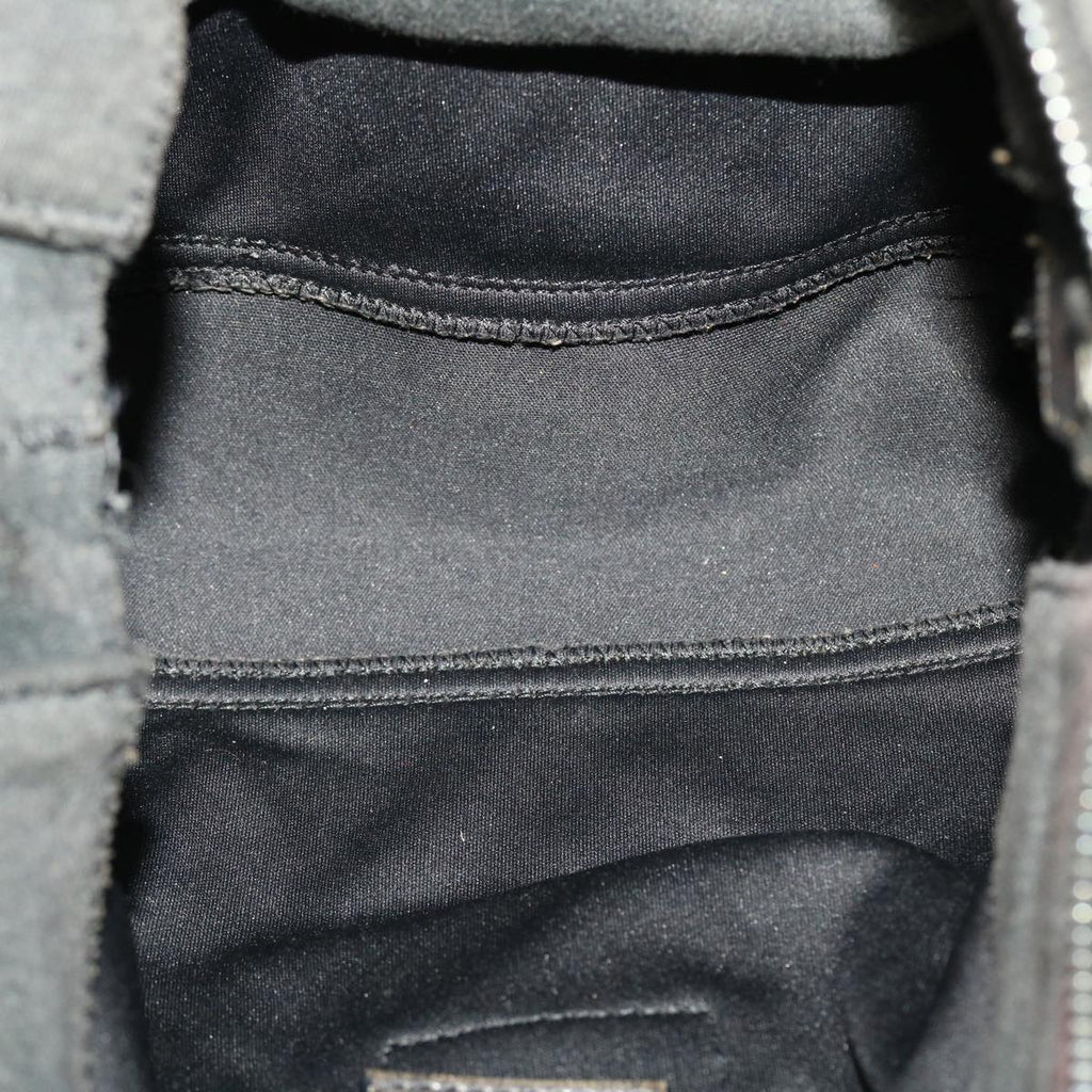 FENDI Mamma Baguette Shoulder Bag Canvas Gray yk7105B