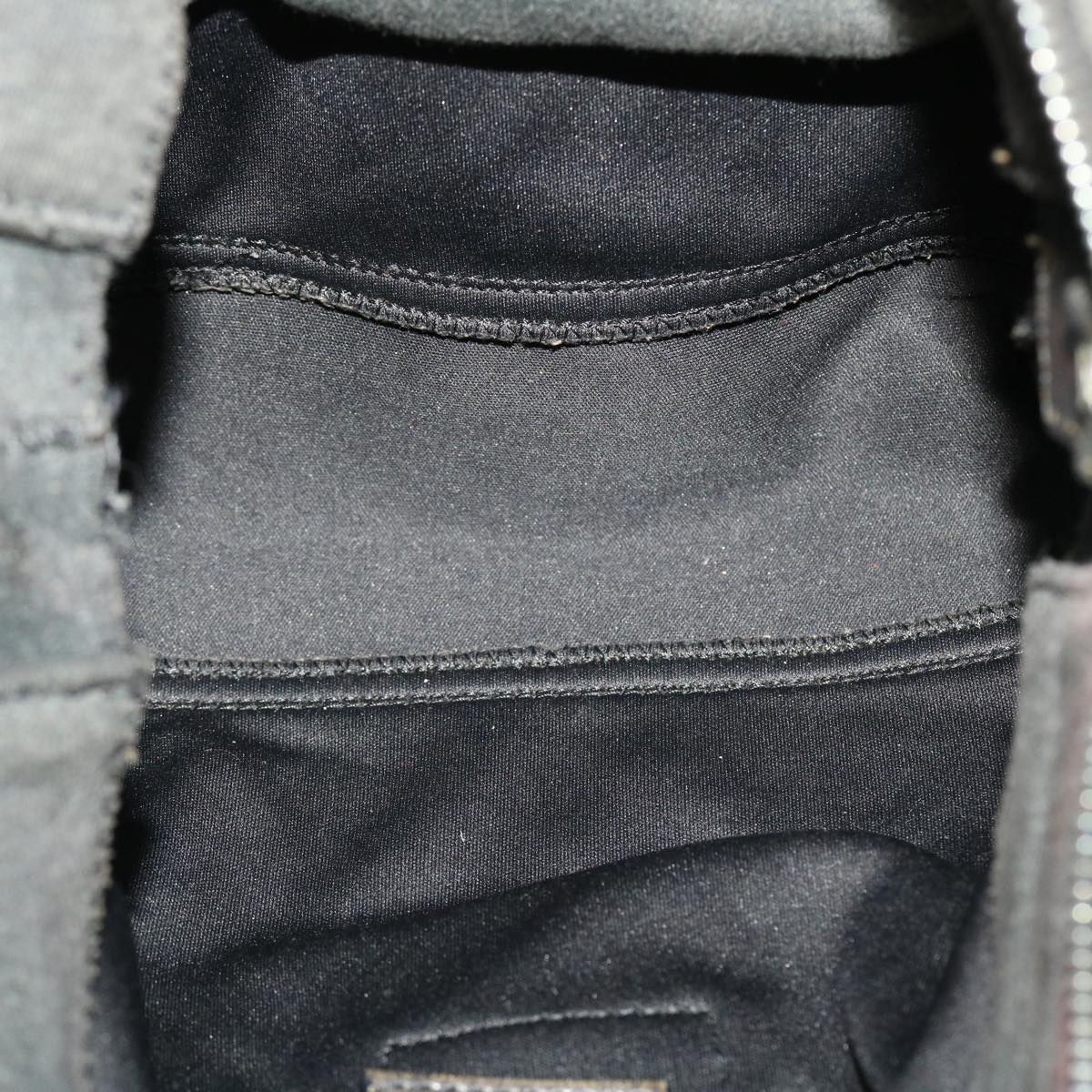FENDI Mamma Baguette Shoulder Bag Canvas Gray yk7105B