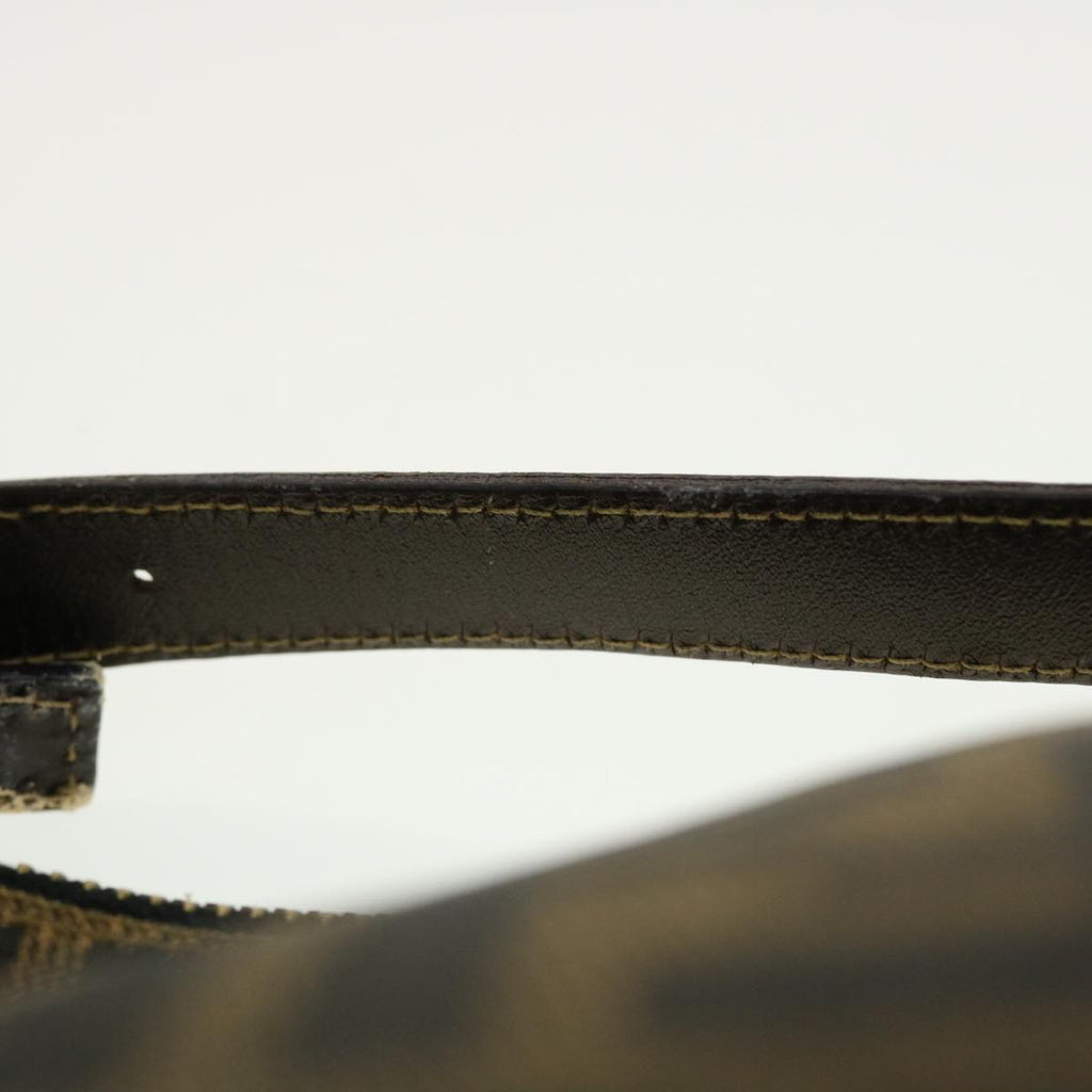 FENDI Zucca Canvas Hand Bag Black Brown 2305.26580 yk7106B