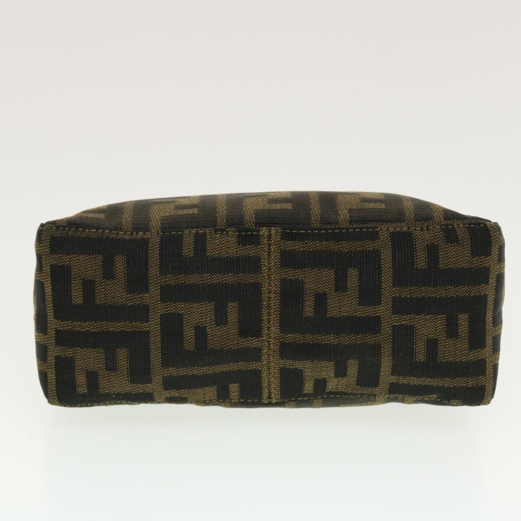 FENDI Zucca Canvas Hand Bag Black Brown 2305.26580 yk7106B