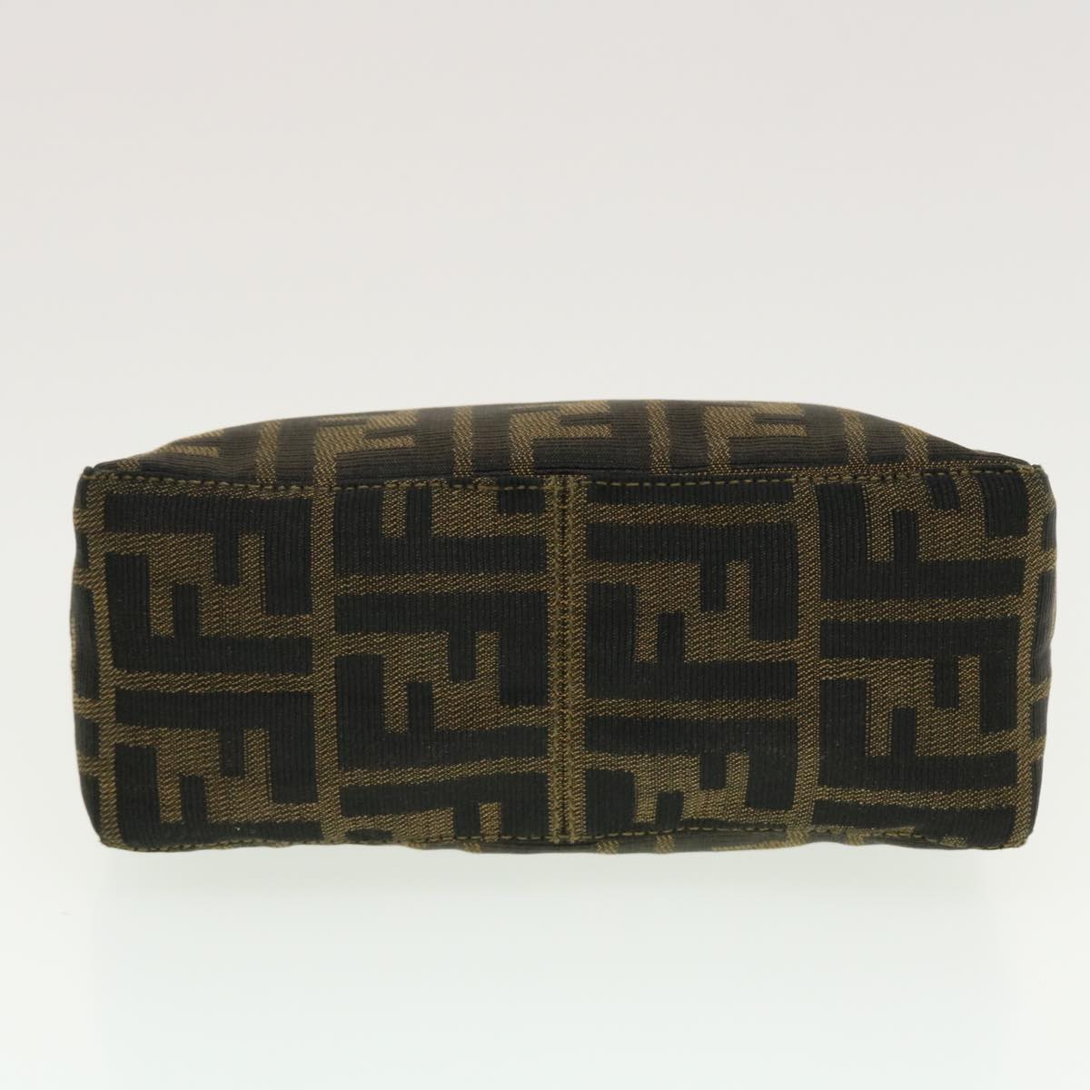 FENDI Zucca Canvas Hand Bag Black Brown 2305.26580 yk7106B
