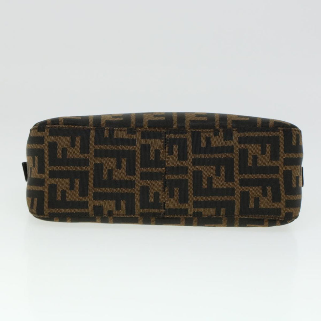 FENDI Zucca Canvas Mamma Baguette Shoulder Bag Brown 2321 26725 008 yk7143