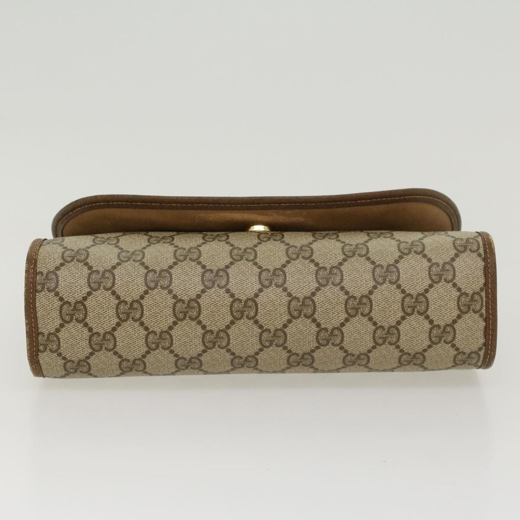 GUCCI GG Canvas Web Sherry Line Clutch Bag Beige Red Green 89.01.030 yk7159