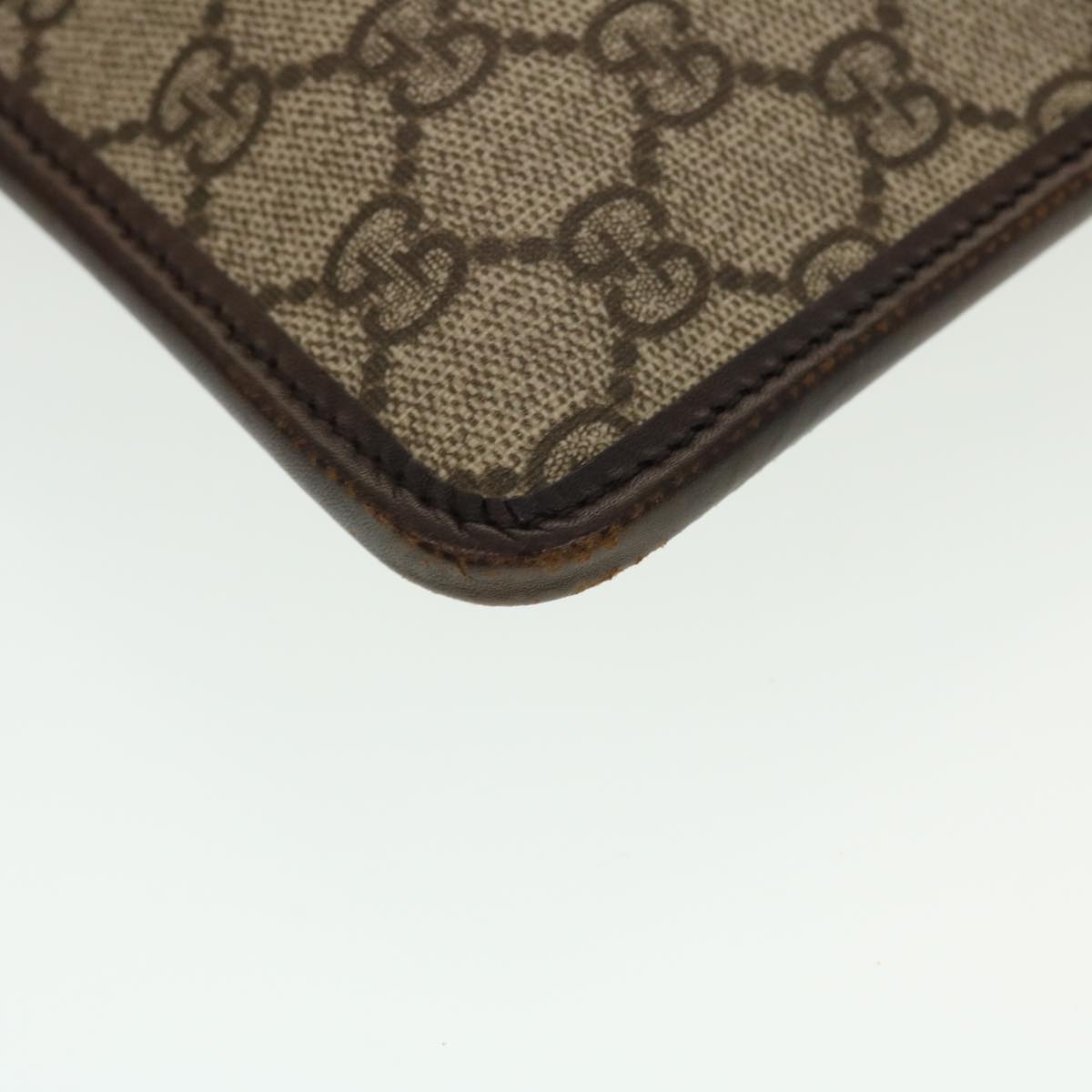 GUCCI GG Canvas Shoulder Bag PVC Leather Beige 27639 yk7163