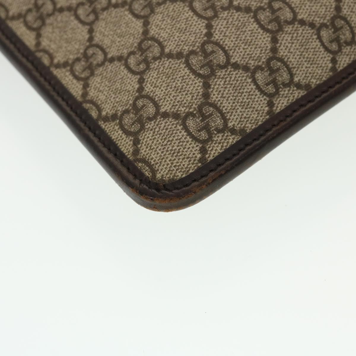 GUCCI GG Canvas Shoulder Bag PVC Leather Beige 27639 yk7163