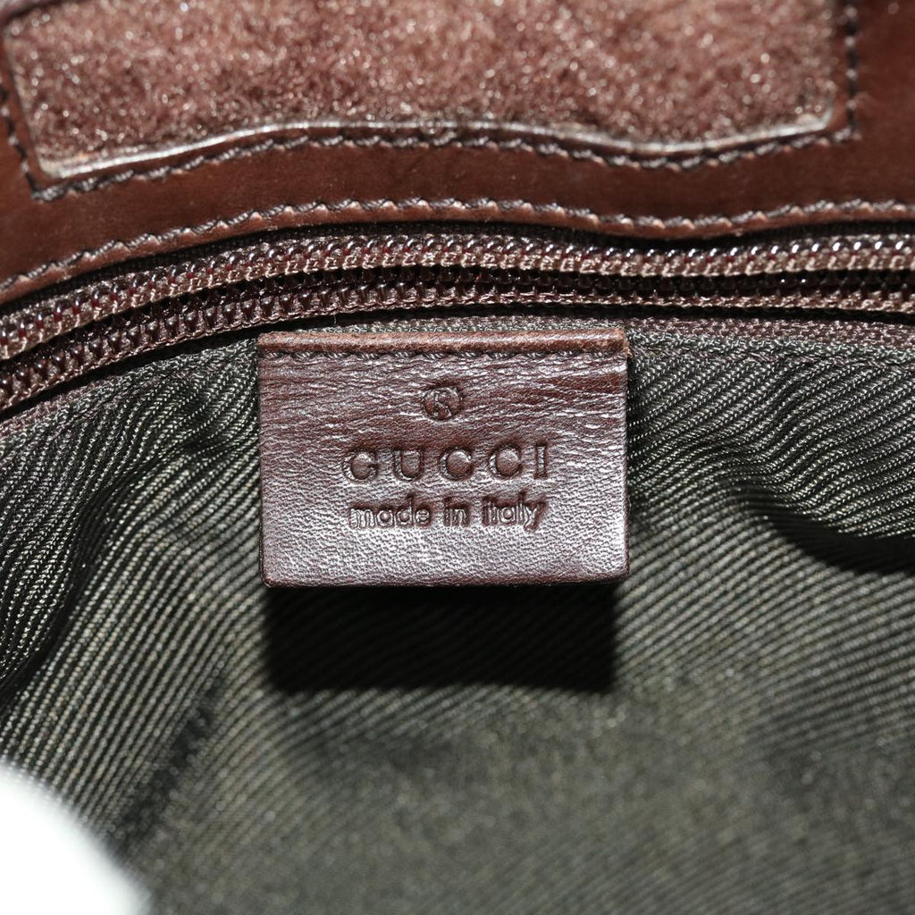 GUCCI GG Canvas Shoulder Bag PVC Leather Beige 27639 yk7163