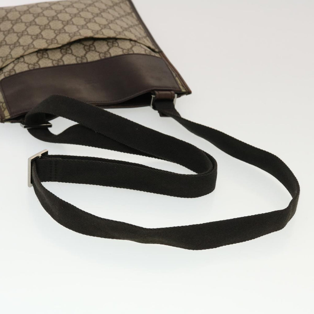 GUCCI GG Canvas Shoulder Bag PVC Leather Beige 27639 yk7163