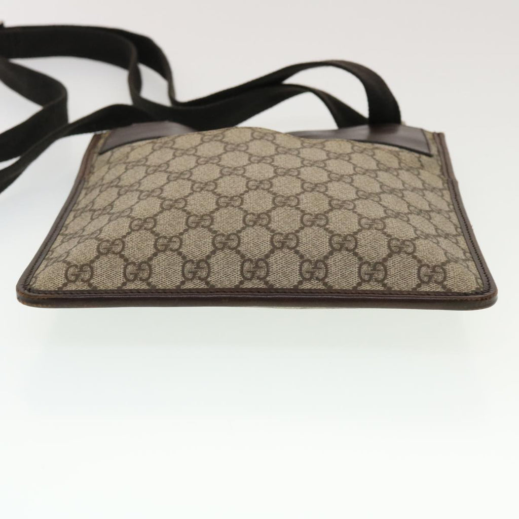 GUCCI GG Canvas Shoulder Bag PVC Leather Beige 27639 yk7163