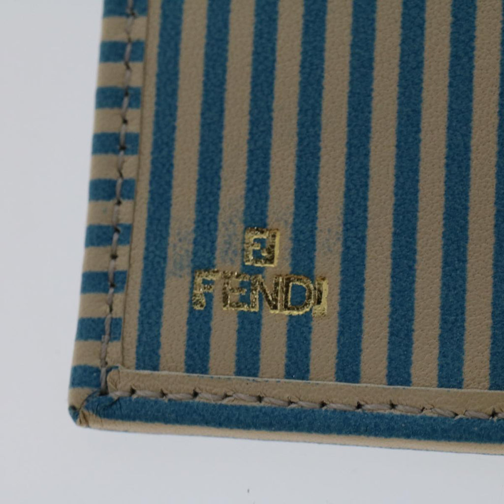 FENDI Zucca Canvas Wallet Denim Blue yk7166