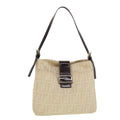FENDI Zucca Canvas Mamma Baguette Shoulder Bag Beige yk7171