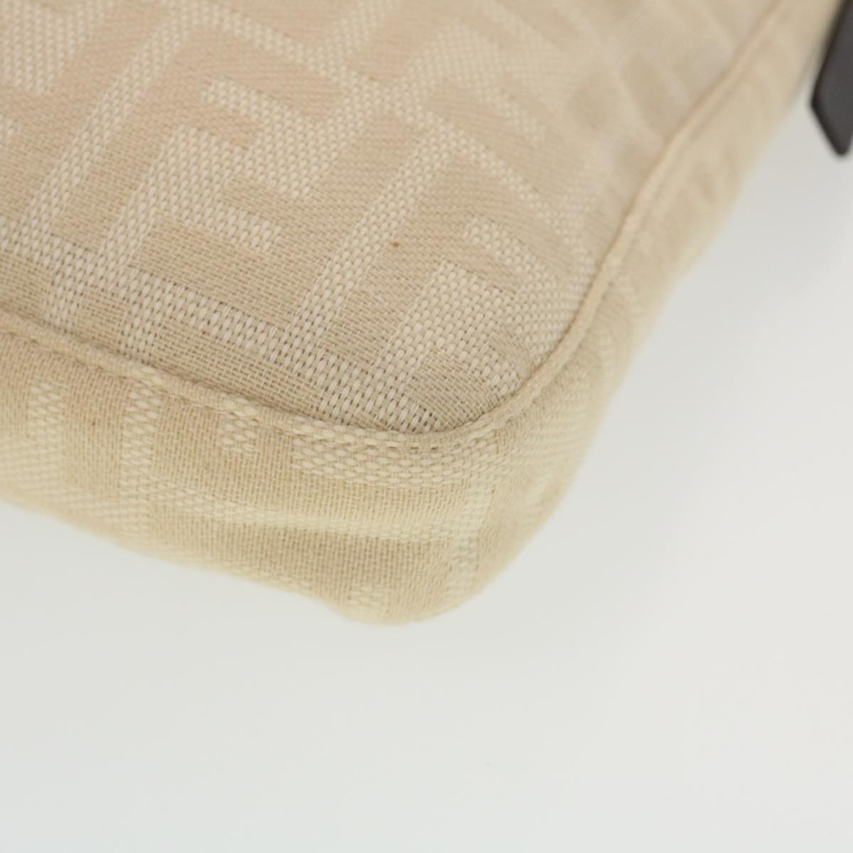 FENDI Zucca Canvas Mamma Baguette Shoulder Bag Beige yk7171