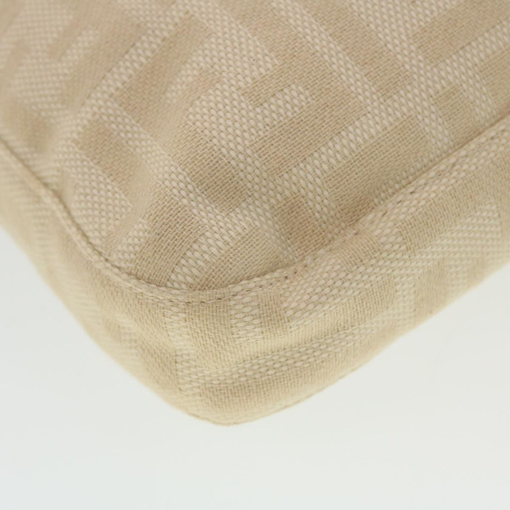 FENDI Zucca Canvas Mamma Baguette Shoulder Bag Beige yk7171